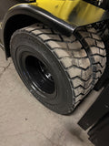 2021 HYSTER H155FT 15500 LB DIESEL FORKLIFT PNEUMATIC 127/173" 2 STAGE CLEAR VIEW MAST SIDE SHIFTING FORK POSITIONER ENCLOSED CAB HEAT & AC 1,155 HOURS STOCK # BF9593139-BUF