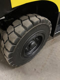 2021 HYSTER H155FT 15500 LB DIESEL FORKLIFT PNEUMATIC 127/173" 2 STAGE CLEAR VIEW MAST SIDE SHIFTING FORK POSITIONER ENCLOSED CAB HEAT & AC 1,155 HOURS STOCK # BF9593139-BUF