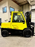 2017 HYSTER H100FT 10000 LB DIESEL FORKLIFT PNEUMATIC 95/185" 3 STAGE MAST SIDE SHIFTING FORK POSITIONER ENCLOSED CAB 1443 HOURS STOCK # BF9415539-BUF - United Lift Equipment LLC