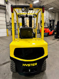 2017 HYSTER H60FT 6000 LB DIESEL FORKLIFT PNEUMATIC 86/181" 3 STAGE MAST SIDE SHIFTER LOW HOURS STOCK # BF9239339-BUF - United Lift Equipment LLC