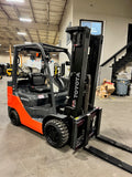 2021 TOYOTA 8FGCU32 6500 LB LP GAS FORKLIFT ONLY 535 HOURS CUSHION 87/187" 3 STAGE MAST SIDE SHIFTER 4 WAY PLUMBING STOCK # BF9214759-BUF - United Lift Equipment LLC