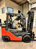 2021 TOYOTA 8FGCU32 6500 LB LP GAS FORKLIFT ONLY 535 HOURS CUSHION 87/187" 3 STAGE MAST SIDE SHIFTER 4 WAY PLUMBING STOCK # BF9214759-BUF - United Lift Equipment LLC