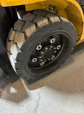 2020 CATERPILLAR/MITSUBISHI FGC25N 5000 LB LP GAS FORKLIFT CUSHION 93/217" 3 STAGE MAST SIDE SHIFTING FORK POSITIONER 976 HOURS STOCK # BF9118749-BUF