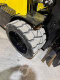 2021 HYSTER E120XN 12000 LBS 48V ELECTRIC 94/185" 3 STAGE MAST SIDE SHIFTING FORK POSITIONER PLUMBED 4 WAYS TO CARRIAGE 1,210 HOURS STK# BF9247349-BUF - United Lift LLC