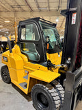 2018 CAT DP70 15500 DIESEL FORKLIFT PNEUMATIC 153/218" 2 STAGE CLEAR VIEW MAST DUAL DRIVE TIRES SIDE SHIFTER 2248 HOURS STOCK # BF9344679-BUF - United Lift LLC