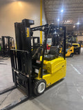 2020 YALE ERP040VTN 4000 LB 82/187" 3 STAGE MAST SIDE SHIFTER ELECTRIC FORKLIFT CUSHION 832 HOURS STOCK # BF986289-BUF - United Lift LLC