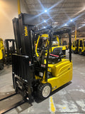 2020 YALE ERP040VTN 4000 LB 89/259" QUAD MAST SIDE SHIFTING FORK POSITIONER 3 WHEEL 36V ELECTRIC FORKLIFT 722 HOURS STOCK # BF9116179-BUF - United Lift LLC