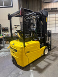 2020 YALE ERP040VTN 4000 LB 89/259" QUAD MAST SIDE SHIFTING FORK POSITIONER 3 WHEEL 36V ELECTRIC FORKLIFT 722 HOURS STOCK # BF9116179-BUF - United Lift LLC