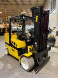 2022 YALE GLC120SVXN 12000 LB LP GAS FORKLIFT CUSHION 92/185" 3 STAGE MAST SIDE SHIFTER PLUMBED 4 WAYS TO CARRIAGE STOCK # BF9197859-BUF - United Lift LLC