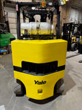 2022 YALE GLC120SVXN 12000 LB LP GAS FORKLIFT CUSHION 92/185" 3 STAGE MAST SIDE SHIFTER PLUMBED 4 WAYS TO CARRIAGE STOCK # BF9197859-BUF - United Lift LLC
