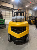 2020 CATERPILLAR/MITSUBISHI FG50CN 11000 LB LP GAS FORKLIFT PNEUMATIC 93/201" 3 STAGE MAST SIDE SHIFTING FORK POSITIONER PLUMBED 4 WAYS TO CARRAIGE 1296 HOURS STOCK # BF9283319-BUF