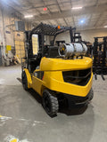 2020 CATERPILLAR/MITSUBISHI FG50CN 11000 LB LP GAS FORKLIFT PNEUMATIC 93/201" 3 STAGE MAST SIDE SHIFTING FORK POSITIONER PLUMBED 4 WAYS TO CARRAIGE 1296 HOURS STOCK # BF9283319-BUF