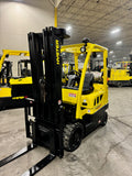 2016 HYSTER S50FT 5000 LB LP GAS FORKLIFT CUSHION 88/252" QUAD MAST SIDE SHIFTER 1410 HOURS STOCK # BF9157159-BUF - United Lift Equipment LLC