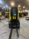2021 HYSTER H50FT 5000 LB LP GAS FORKLIFT PNEUMATIC 86/189" 3 STAGE MAST SIDE SHIFTING FORK POSITIONER ENCLOSED CAB with HEAT 984 HOURS STOCK # BF9113729-BUF