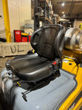 2021 CATERPILLAR/MITSUBISHI FGC20N 4000 LB LP GAS FORKLIFT CUSHION 83/187 3 STAGE MAST SIDE SHIFTING FORK POSITIONER ATTACHMENT LOW HOURS STOCK # BF998929-BUF