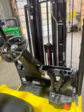 2020 YALE ERP035VT 3500 LB ELECTRIC CUSHION 3 WHEEL SIT DOWN FORKLIFT 82/187" 3 STAGE MAST SIDE SHIFTER 613 HOURS NON-MARKING TIRES STOCK # BF985249-BUF
