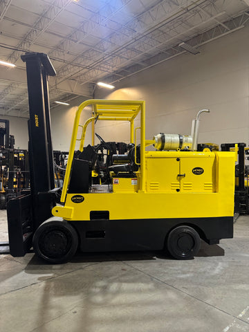 2005 HOIST FKS15 30000 LB LPG FORKLIFT CUSHION 135/82" 2 STAGE MAST FORK POSITIONER 60" FORKS 968 HOURS STOCK # BF9271329-BUF