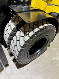 2021 HYSTER H110FT 11000 LB DIESEL FORKLIFT PNEUMATIC 94/185" 3 STAGE MAST SIDE SHIFTING FORK POSITIONER STOCK # BF9249559-BUF - United Lift LLC