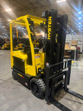 2018 HYSTER E60XN-33 6000 LB ELECTRIC FORKLIFT CUSHION 89/188" 3 STAGE MAST SIDE SHIFTING FORK POSITIONER ONLY 1168 HOURS STOCK # BF991449-BUF - United Lift LLC