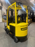 2018 HYSTER E60XN-33 6000 LB ELECTRIC FORKLIFT CUSHION 89/188" 3 STAGE MAST SIDE SHIFTING FORK POSITIONER ONLY 1168 HOURS STOCK # BF991449-BUF - United Lift LLC