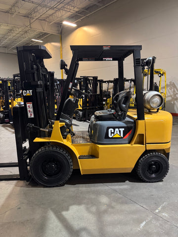 2005 CATERPILLAR GP25K 5000 LB LP GAS FORKLIFT PNEUMATIC 84/188" 3 STAGE MAST SIDE SHIFTER 5380 HOURS STOCK # BF974929-BUF
