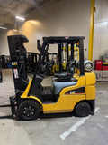 2018 CATERPILLAR/MITSUBISHI FGC25N 5000 LB LP GAS FORKLIFT CUSHION 83/187" 3 STAGE MAST SIDE SHIFTER 878 HOURS STOCK # BF998529-BUF
