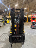 2018 CATERPILLAR/MITSUBISHI FGC25N 5000 LB LP GAS FORKLIFT CUSHION 83/187" 3 STAGE MAST SIDE SHIFTER 878 HOURS STOCK # BF998529-BUF