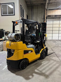 2018 CATERPILLAR/MITSUBISHI FGC25N 5000 LB LP GAS FORKLIFT CUSHION 83/187" 3 STAGE MAST SIDE SHIFTER 878 HOURS STOCK # BF998529-BUF