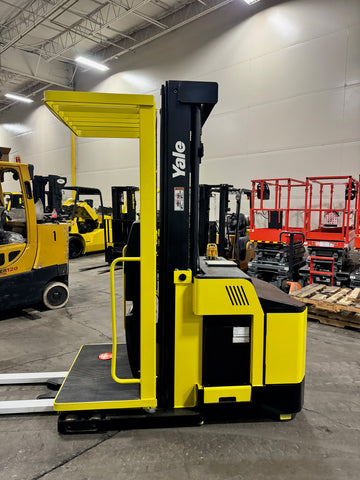 2015 YALE OS030 3000 LB 24 VOLT ELECTRIC FORKLIFT ORDER PICKER CUSHION 95/213" 3 STAGE MAST 3 UNITS AVAILABLE STOCK # BF976579-BUF - United Lift Equipment LLC
