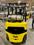 2020 YALE GLP060 6000 LB LP GAS FORKLIFT PNEUMATIC 90/188" 3 STAGE MAST SIDE SHIFTING FORK POSITIONER 792 HOURS STOCK # BF9226159-BUF - United Lift Equipment LLC