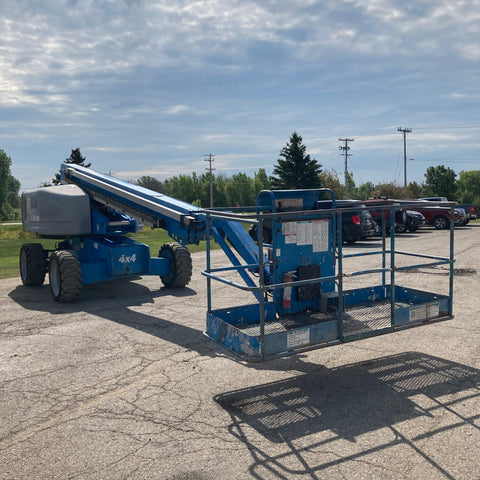 2012 GENIE S65 TELESCOPIC STRAIGHT BOOM LIFT AERIAL LIFT WITH JIB ARM 65' REACH DIESEL 4WD 3617 HOURS STOCK # BF9359579-WIB - United Lift Equipment LLC