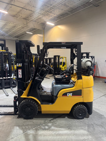 2021 CATERPILLAR/MITSUBISHI FGC25N 5000 LB LP GAS FORKLIFT CUSHION 83/187" 3 STAGE MAST SIDE SHIFTER 914 HOURS STOCK # BF998579-BUF