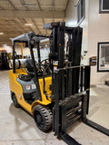 2023 CATERPILLAR/MITSUBISHI FGC30N 6000 LB LP GAS FORKLIFT CUSHION 83/186" 3 STAGE MAST SIDE SHIFTING FORK POSITIONER STOCK # BF9125179-BUF - United Lift LLC