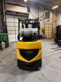 2021 CATERPILLAR/MITSUBISHI FGC25N 5000 LB LP GAS FORKLIFT CUSHION 85/187" 3 STAGE MAST SIDE SHIFTER 884 HOURS STOCK # BF998829-BUF - United Lift LLC