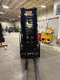 2021 CATERPILLAR/MITSUBISHI FGC25N 5000 LB LP GAS FORKLIFT CUSHION 94/217" 3 STAGE MAST SIDE SHIFTING FORK POSITIONER LOW HOURS STOCK # BF998729-BUF