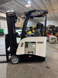 2014 CROWN RC-5530-30 3500 LB ELECTRIC FORKLIFT STAND UP STOCK ORDER PICKER CUSHION 87/190 3 STAGE MAST STOCK # BF945189-BUF - United Lift LLC