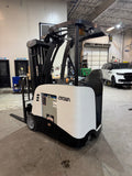 2014 CROWN RC-5530-30 3500 LB ELECTRIC FORKLIFT STAND UP STOCK ORDER PICKER CUSHION 87/190 3 STAGE MAST STOCK # BF945189-BUF - United Lift LLC