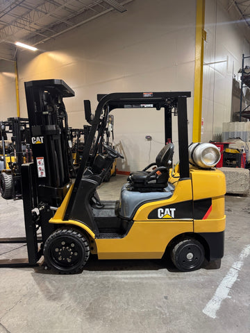2022 CATERPILLAR 2C6000 6000 LB LP GAS FORKLIFT CUSHION 88/199" 3 STAGE MAST SIDE SHIFTER LOW HOURS STOCK # BF91185449-BUF