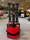 2015 RAYMOND RSS40 4000 LB ELECTRIC FORKLIFT WALKIE STACKER 85/128" 2 STAGE MAST CUSHION SIDE SHIFTER 1372 HOURS STOCK # BF943179-BUF - United Lift LLC