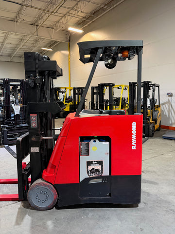 2013 RAYMOND 415-C30TT 3000 LB ELECTRIC DOCK STOCKER FORKLIFT 88/190" 3 STAGE MAST SIDE SHIFTER 2605 HOURS STOCK # BF962449-BUF - United Lift LLC