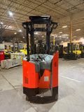 2021 TOYOTA 9BRU18 3500 LB 36 VOLT ELECTRIC SINGLE REACH FORKLIFT 24" SCISSOR 108/240" 3 STAGE MAST SIDE SHIFTER 2254 LIFT HOURS STOCK # BF988739-BUF - United Lift LLC