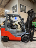 2022 TOYOTA 8FGCU30 6000 LB LP GAS FORKLIFT CUSHION 94/198" 3 STAGE MAST SIDE SHIFTER 797 HOURS STOCK # BF9132739-BUF - United Lift LLC