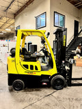 2018 HYSTER S60FT 6000 LB LP GAS FORKLIFT CUSHION 87/187" 3 STAGE MAST SIDE SHIFTING FORK POSITIONER 4 WAY PLUMBED 1412 HOURS STOCK # BF9178979-BUF - United Lift Equipment LLC