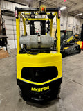 2018 HYSTER S60FT 6000 LB LP GAS FORKLIFT CUSHION 87/187" 3 STAGE MAST SIDE SHIFTING FORK POSITIONER 4 WAY PLUMBED 1412 HOURS STOCK # BF9178979-BUF - United Lift Equipment LLC