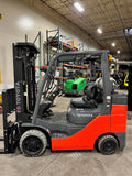 2022 TOYOTA 8FGCU32 6500 LB LP GAS FORKLIFT 746 HOURS CUSHION 87/187" 3 STAGE MAST SIDE SHIFTING FORK POSITIONER 4 WAY PLUMBING STOCK # BF9254729-BUF - United Lift Equipment LLC