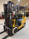 2023 CATERPILLAR/MITSUBISHI FGC25N 5000 LB LP GAS FORKLIFT CUSHION 82/187" 3 STAGE MAST SIDE SHIFTER 857 HOURS NON MARKING TREADED TIRES PLUMBED 4 WAYS TO CARRIAGE STOCK # BF9108749-BUF - United Lift LLC