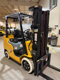 2023 CATERPILLAR/MITSUBISHI FGC25N 5000 LB LP GAS FORKLIFT CUSHION 82/187" 3 STAGE MAST SIDE SHIFTER 857 HOURS NON MARKING TREADED TIRES PLUMBED 4 WAYS TO CARRIAGE STOCK # BF9108749-BUF - United Lift LLC