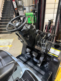 2023 CATERPILLAR/MITSUBISHI FGC25N 5000 LB LP GAS FORKLIFT CUSHION 82/187" 3 STAGE MAST SIDE SHIFTER 857 HOURS NON MARKING TREADED TIRES PLUMBED 4 WAYS TO CARRIAGE STOCK # BF9108749-BUF - United Lift LLC