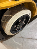 2023 CATERPILLAR/MITSUBISHI FGC25N 5000 LB LP GAS FORKLIFT CUSHION 82/187" 3 STAGE MAST SIDE SHIFTER 857 HOURS NON MARKING TREADED TIRES PLUMBED 4 WAYS TO CARRIAGE STOCK # BF9108749-BUF - United Lift LLC