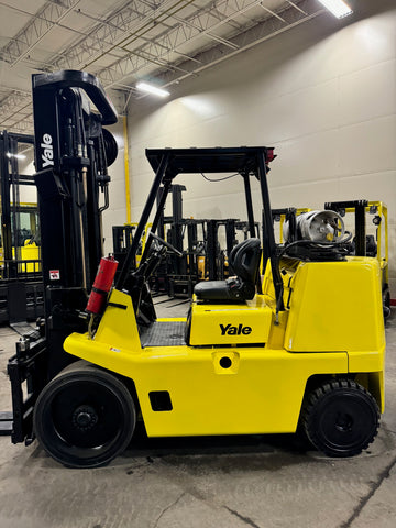 2008 YALE GLC155 15500 LB LP GAS FORKLIFT CUSHION 112/220" 3 STAGE MAST SIDE SHIFTING FORK POSITIONER 1039 HOURS STOCK # BF9217789-BUF - United Lift Equipment LLC